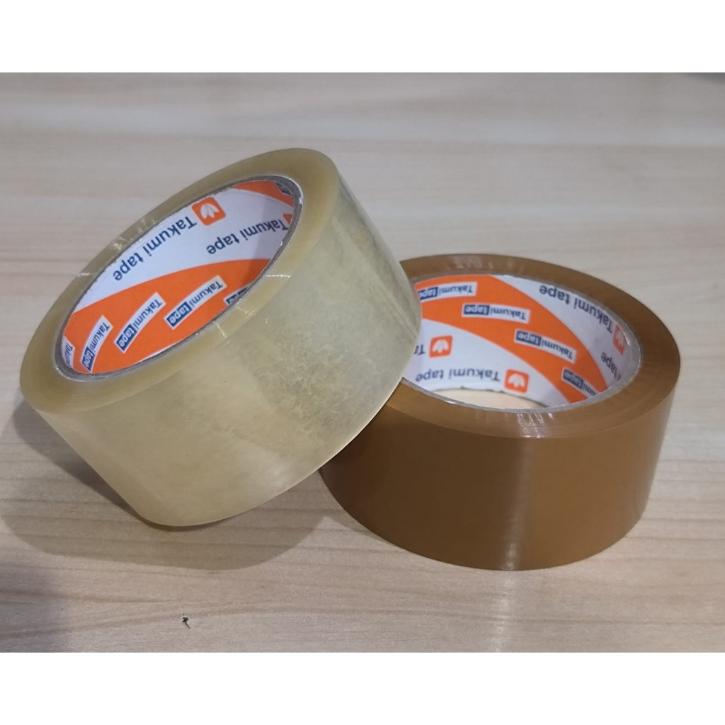 

Lakban bening / coklat 45 mm x 100 yard per pc