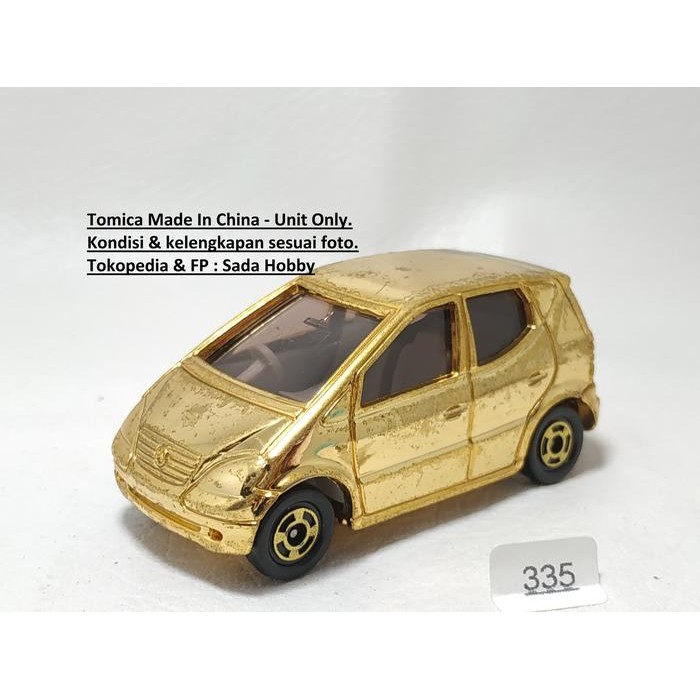 AD99 Tomica No 107 Mercedes Benz A Class Gold Chrome Unit Only