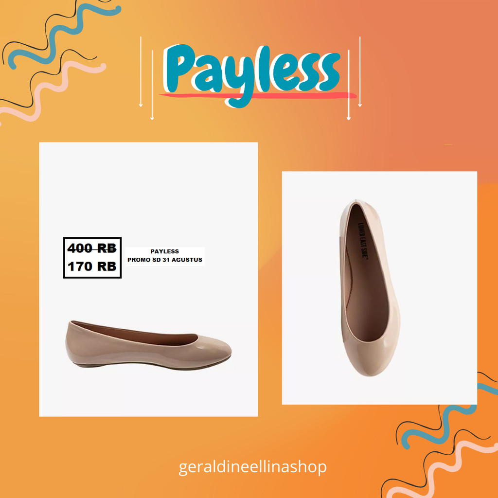 Flat shoes wanita seri LOWER EAST CHELSEA PAYLESS 100% ori