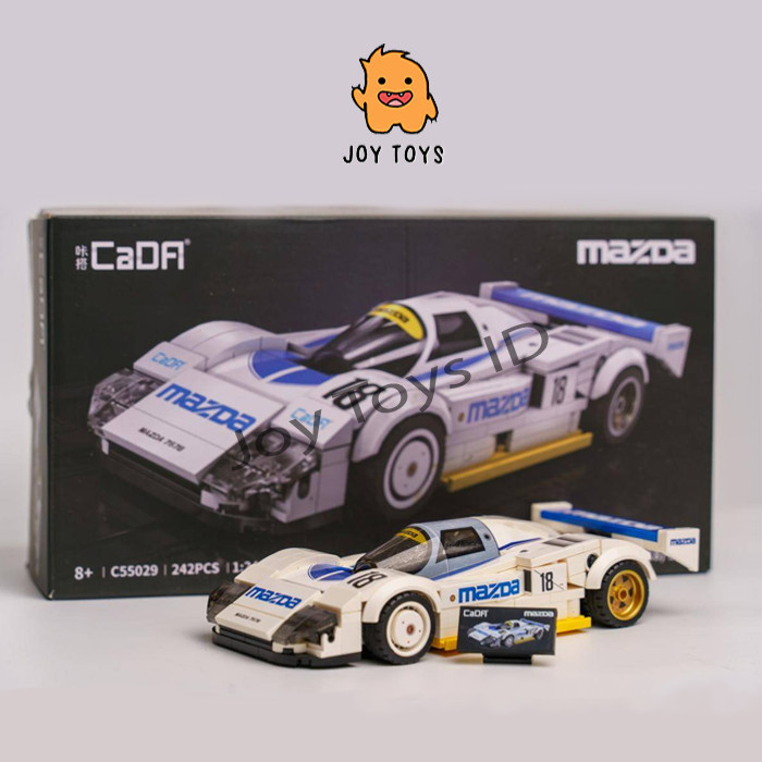 JOY TOYS Mainan Brick Cada Mobil Mazda 787B Endurance Le Mans Racing Car Skala 1/24 242 Pcs