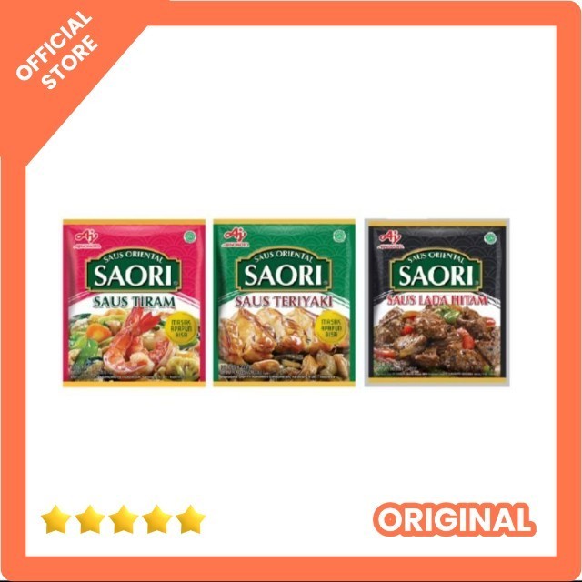 

Saori Saus Tiram sachet 23ml - Saus teriyaki - saos Oriental lada hitam