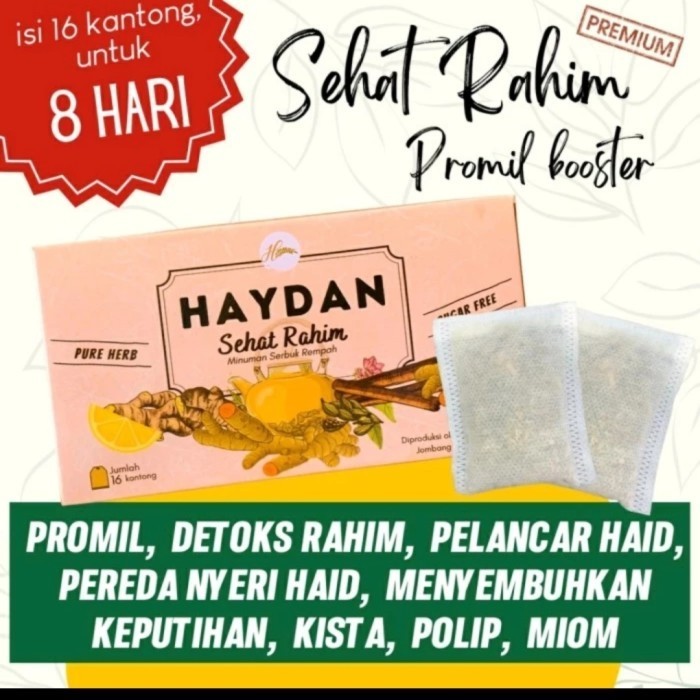 

Teh Haydan Detox Rahim | Haid Lancar | Keputihan | Kista | PCOS
