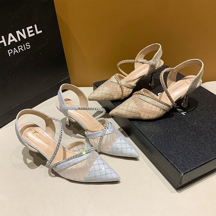 G88mall Sepatu hak tinggi high heels wanita elegan tinggi 5 cm terbaru S-25 kekinian 2024