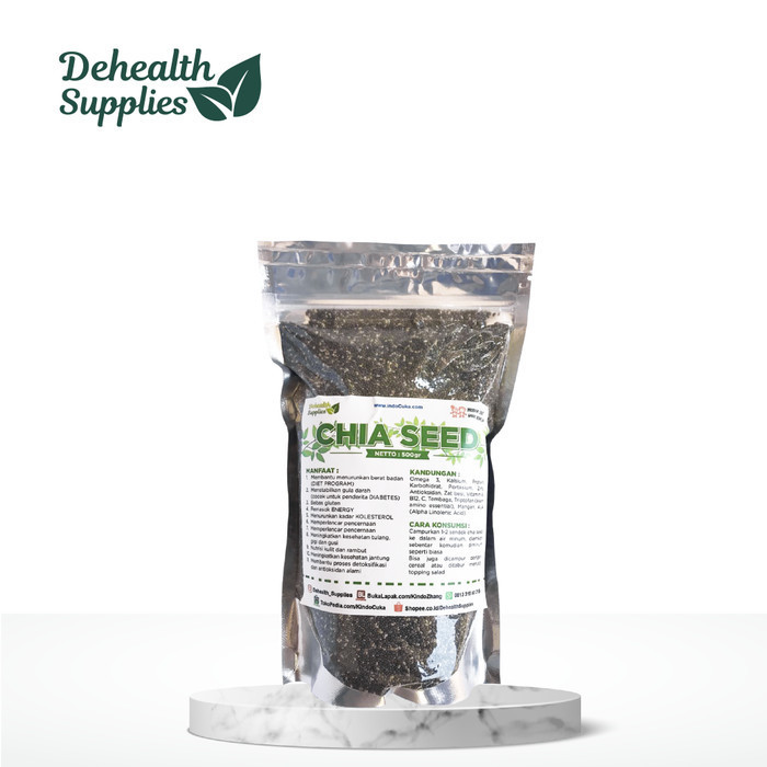 

HEMAT! Dehealth Supplies BLACK CHIA SEED - 100gr