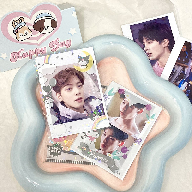 

COD✨ 20Pcs Sanrio Hologram Photocard Innersleeve Kpop PC Plastic-YES