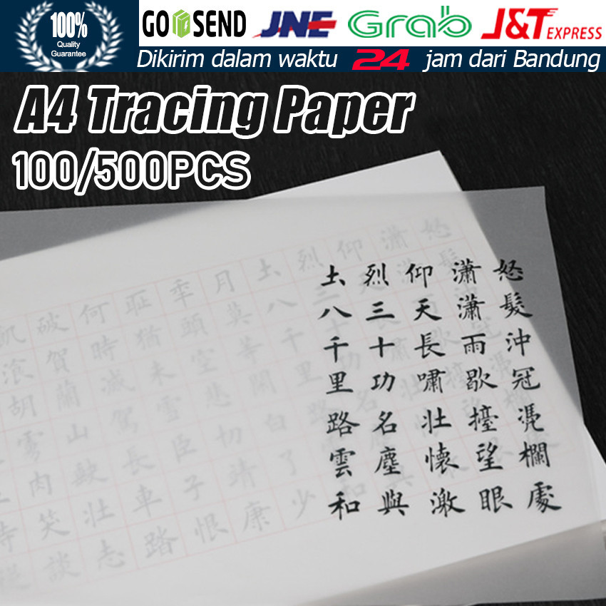 

500 Lembar A4 Kertas Kalkir Tracing Paper Translucent / Tracing Paper A4 / Kertas Kalkir
