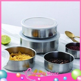 Rantang Stainless Steel Isi Set 5 Susun Tutupan Plastik Versi Tebal Import  𝓑𝓦 𝟖𝟔𝟔