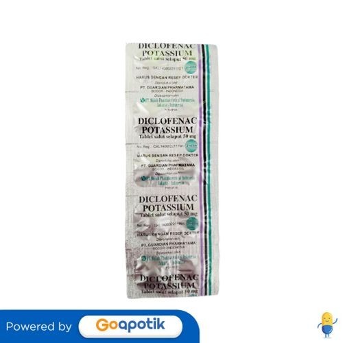 Diclofenac Potassium Nulab 50 Mg Strip 10 Tablet