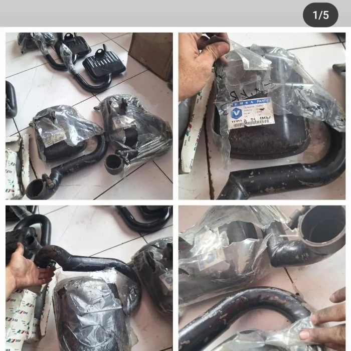 Knalpot vespa 200cc spartan vemsa nos. kerut