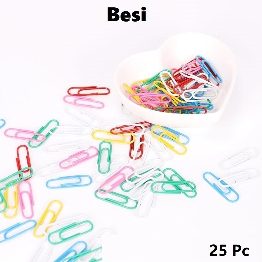

HHS Paper Clip / Penjepit Kertas Warna Warni Harga/25Pc