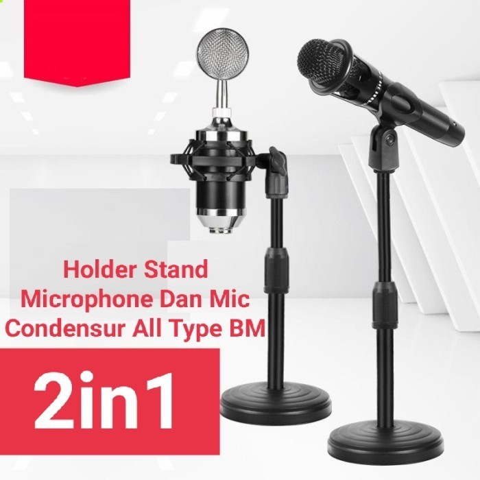 Holder Stand Mic Microphone HD-26,Bisa Panjang HOLDER HD-26