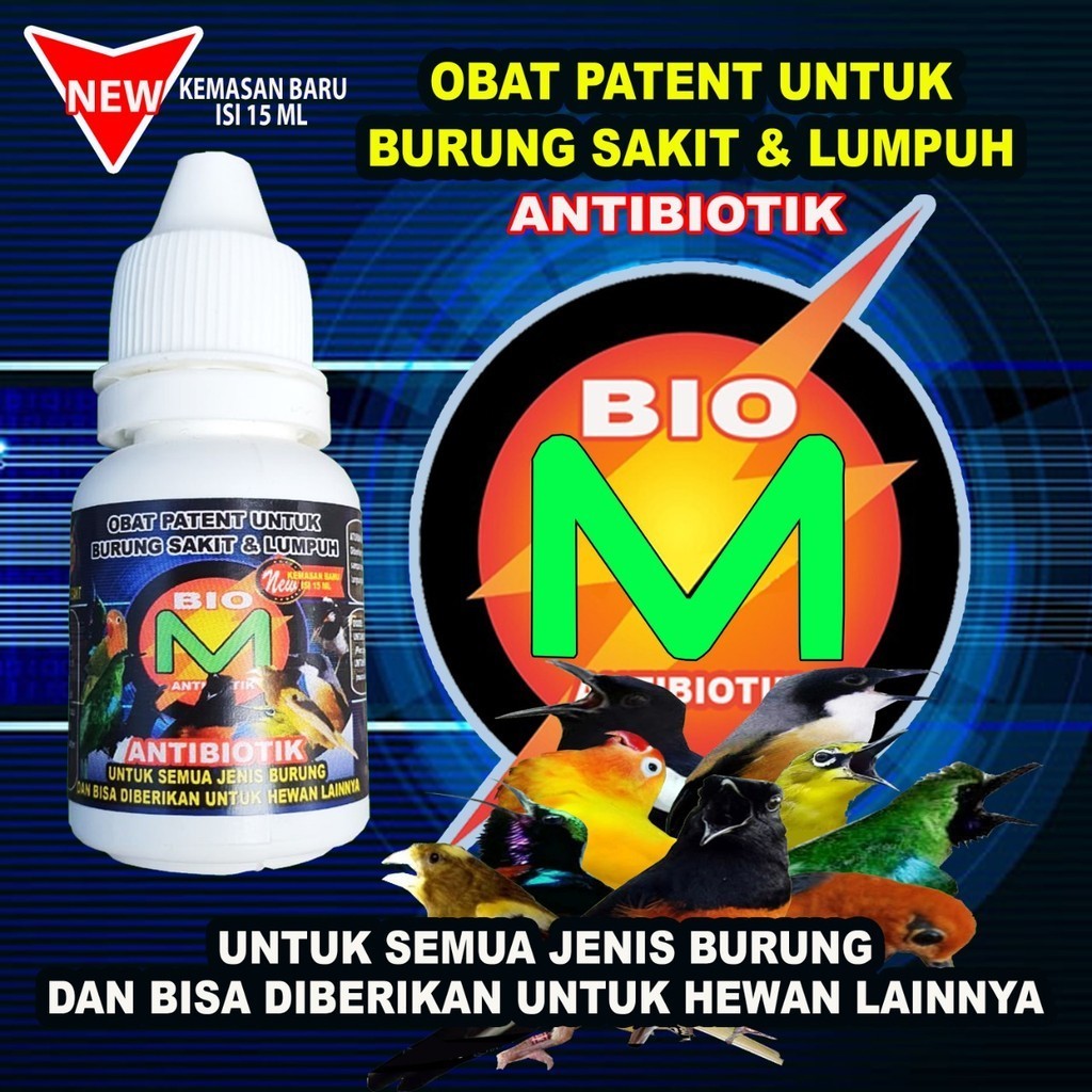 Af'Al birdshop - BIO - M OBAT SAKIT/Pakan Burung Lovebird/Vitamin burung love bird/Vitamin Burung/Pa