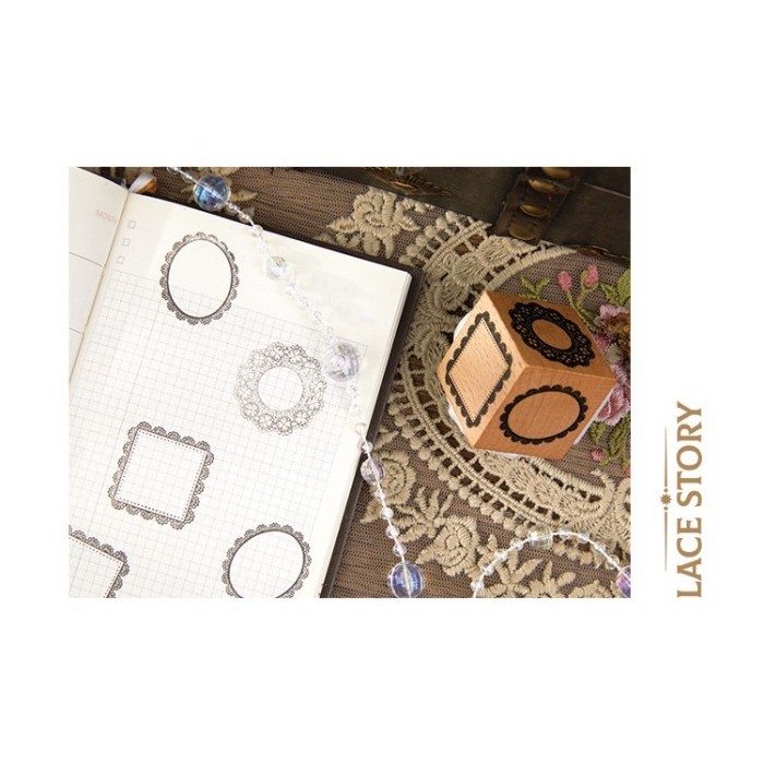 

RB Stamp Journal Scrapbook DIY 3 Sisi Multifungsi Cap Journalling Material KIT Bahan Kayu