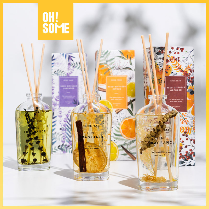 OHSOME - Sense More Reed Diffuser Floral Scent Pengharum Ruangan Aroma Bunga 160ml