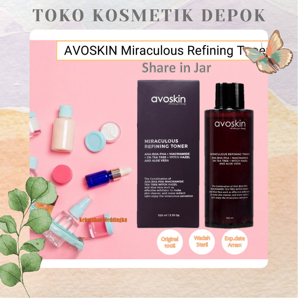 [ Share in Jar ] AVOSKIN Miraculous Refining Toner Share In Jar //