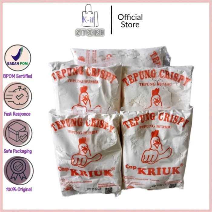

[K-ifstore] Tepung Crispy Bumbu Cap Kriuk Gratis Centong Isi 10 Sachet