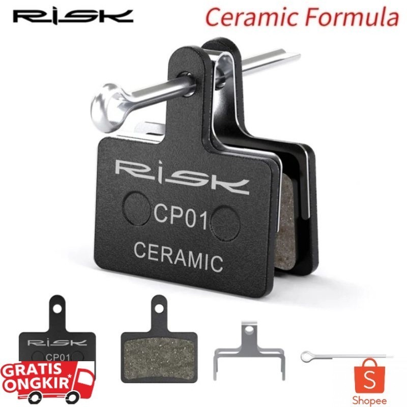 Risk Kampas Rem Ceramic For Shimano Alivio Acera Altus Brake Pad Rem Sepeda MT200 MT201 MT400 MT500 