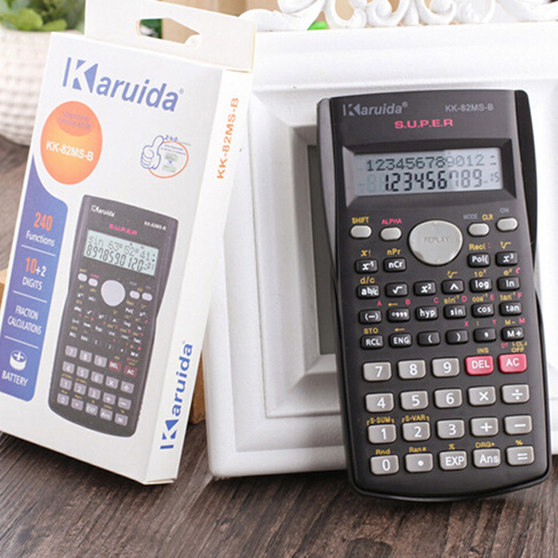 

1PC New Function Calculator Handheld Multi-function 2-Line Display Digital LCD Scientific Calculator