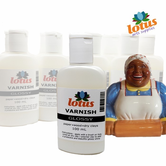 

promo ✨ -Lotus Varnish Decoupage Gloss 100ml for dry clay, wood, polymer, paper