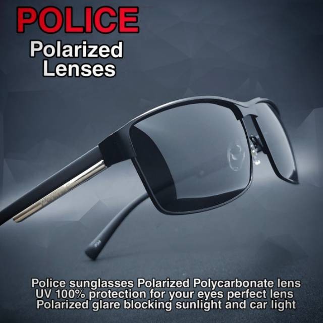 KACAMATA POLICE LENSA POLARIZED BLUERAY / III / P 24