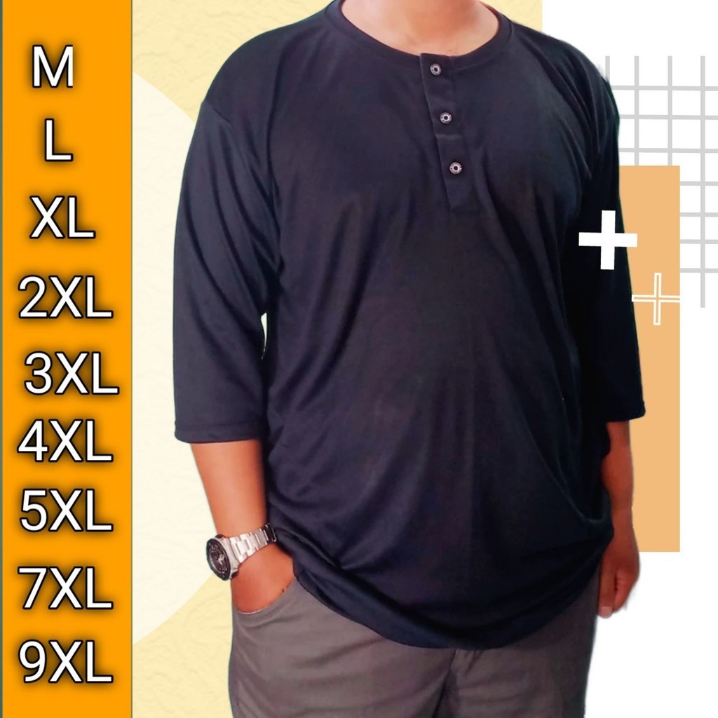 DMB Kaos Kurta Jumbo Bigsize Pria Dewasa Hitam