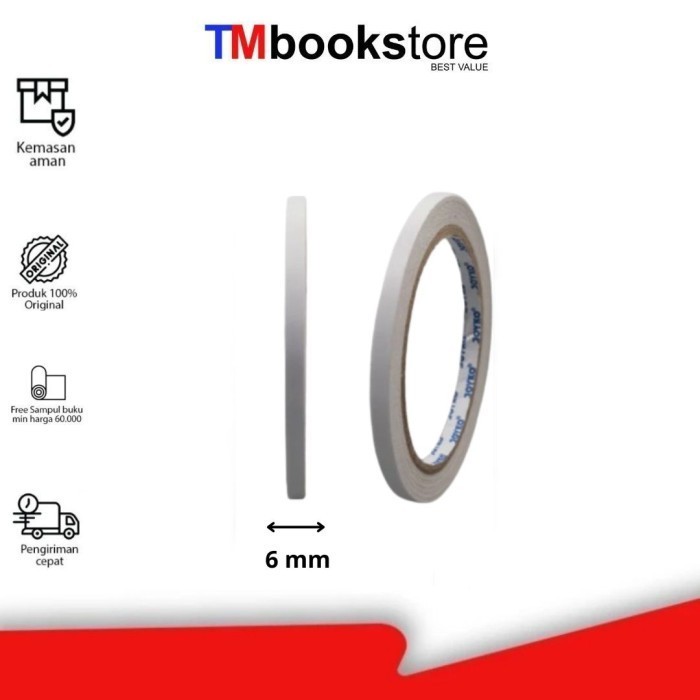 

DOUBLE TAPE 6MMX15YARDS JOYKO TMBOOKSTORE
