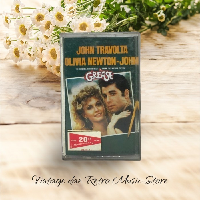 Kaset Pita John Travolta Olivia Newton John - Grease