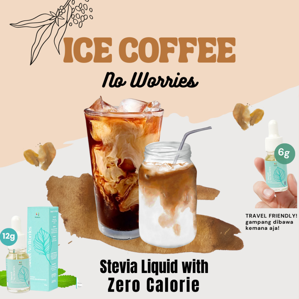 

Stevia Liquid Sweet Pemanis Ice Coffee / Latte / Americano Sweetener Alami Zero Calorie Herbalant