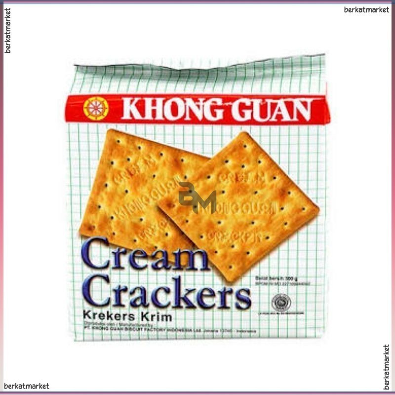 

Khong Guan Cream Crackers Biskuit Krekers Krim 300gram Plain Asin Malkist Tawar Original Halal Putih 120 200 245 250 350 360 gram