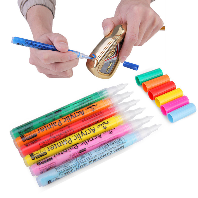 

Golf Club Color Changing Pen Acrylic Ink Pen Has Strong Sunscreen Waterproof and Covering Power Can Be Used In Many Scenarios