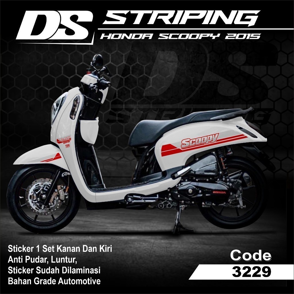 Stiker Striping Scoopy 2013 2014 2015 2016