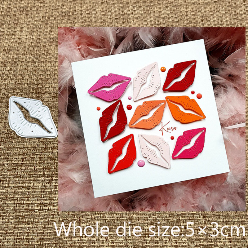 

New Design Craft Metal stencil mold Cutting Dies lips decoration scrapbook die cuts Album Paper Card Craft Embossing