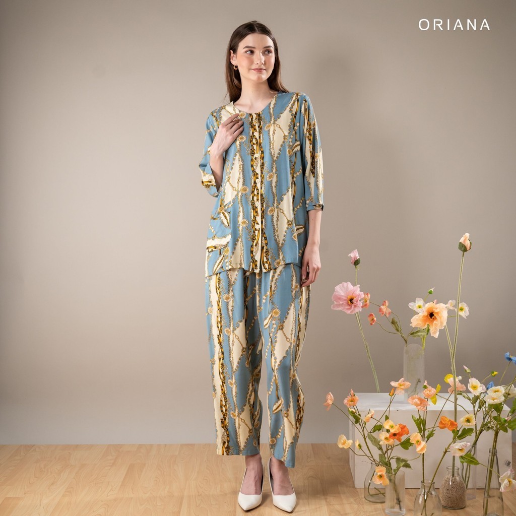 Oriana Sleepwear Piyama Zalia Alzena Series I Baju Tidur Pajamas One Set