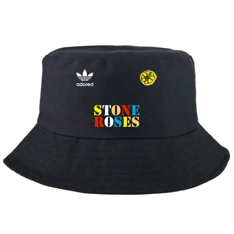 STONE ROSES Hip Hop Vintage Rock Bucket Hat Summer Woman Foldable Bucket Hat Man Uni Outdoor Sunscre