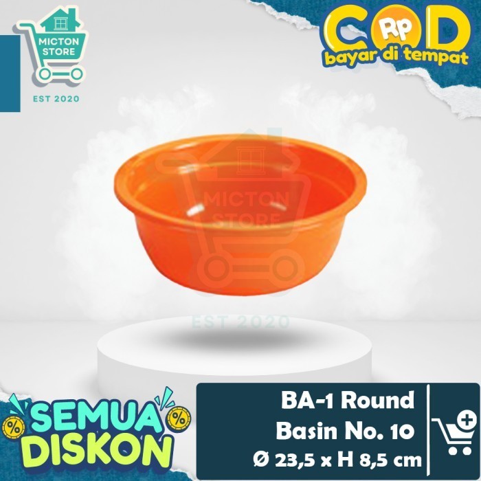 BIGTON Lion Star BA-1 Round Basin No. 10 Baskom Kecil Bulat Cuci Buah Sayur Daging Makanan Serbaguna