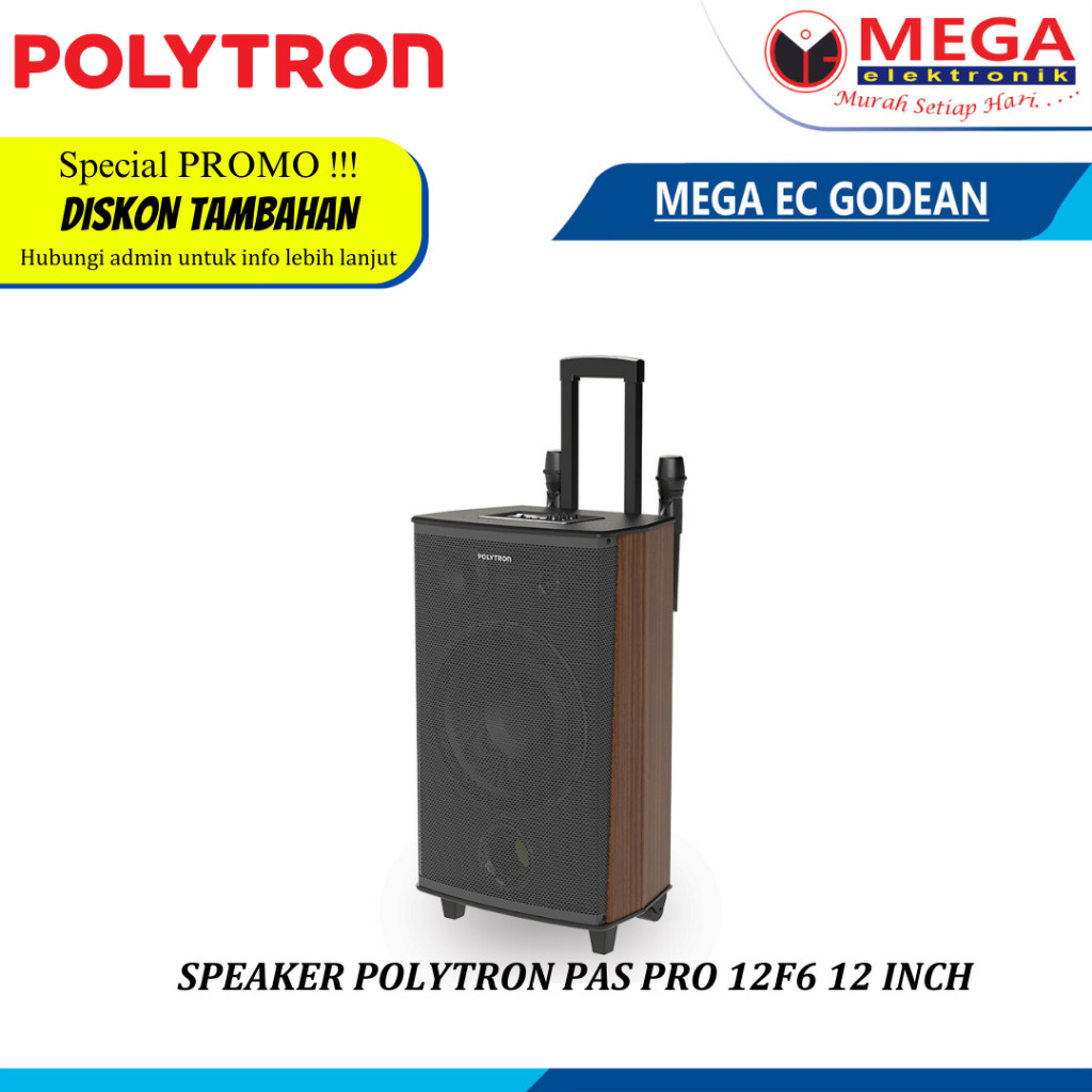 SPEAKER PORTABLE POLYTRON PAS PRO 12F6 12 INCH