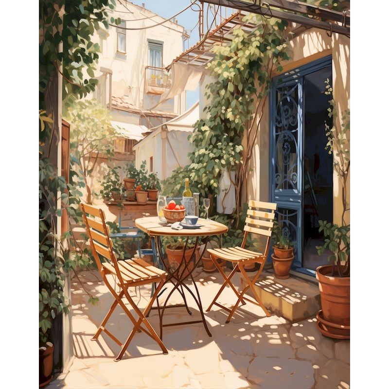 

Acrylic Paint By Numbers With Frame Coloring By Numbers Street Landscape DIY Set Home Garden Picture Drawing On Canvas