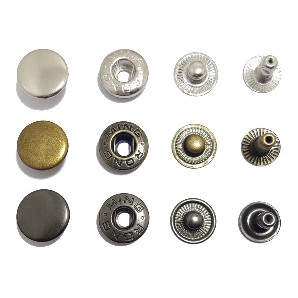 Kancing cetet besi 15 mm / kancing snap / kancing jaket merk ming rong