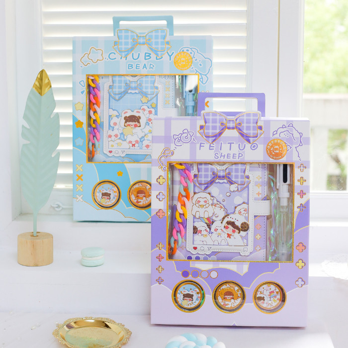 

Jurnal Set 5 in 1 Buku Diary Gift Set Notebook Paket Hampers Set 1940