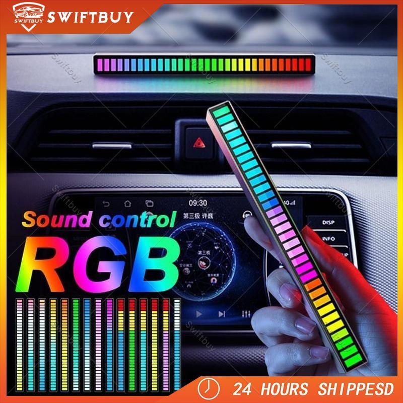 Led bar lampu equalizer audio spectrum sensor suara RGB music strip