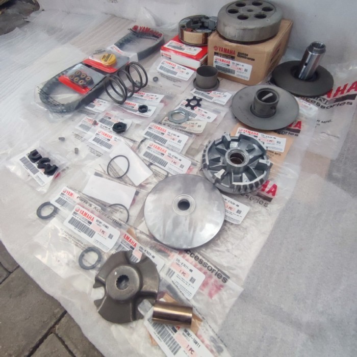 FULL SET ISIAN CVT MIO SPORTY SMILE SOUL FINO KARBU ORIGINAL YAMAHA