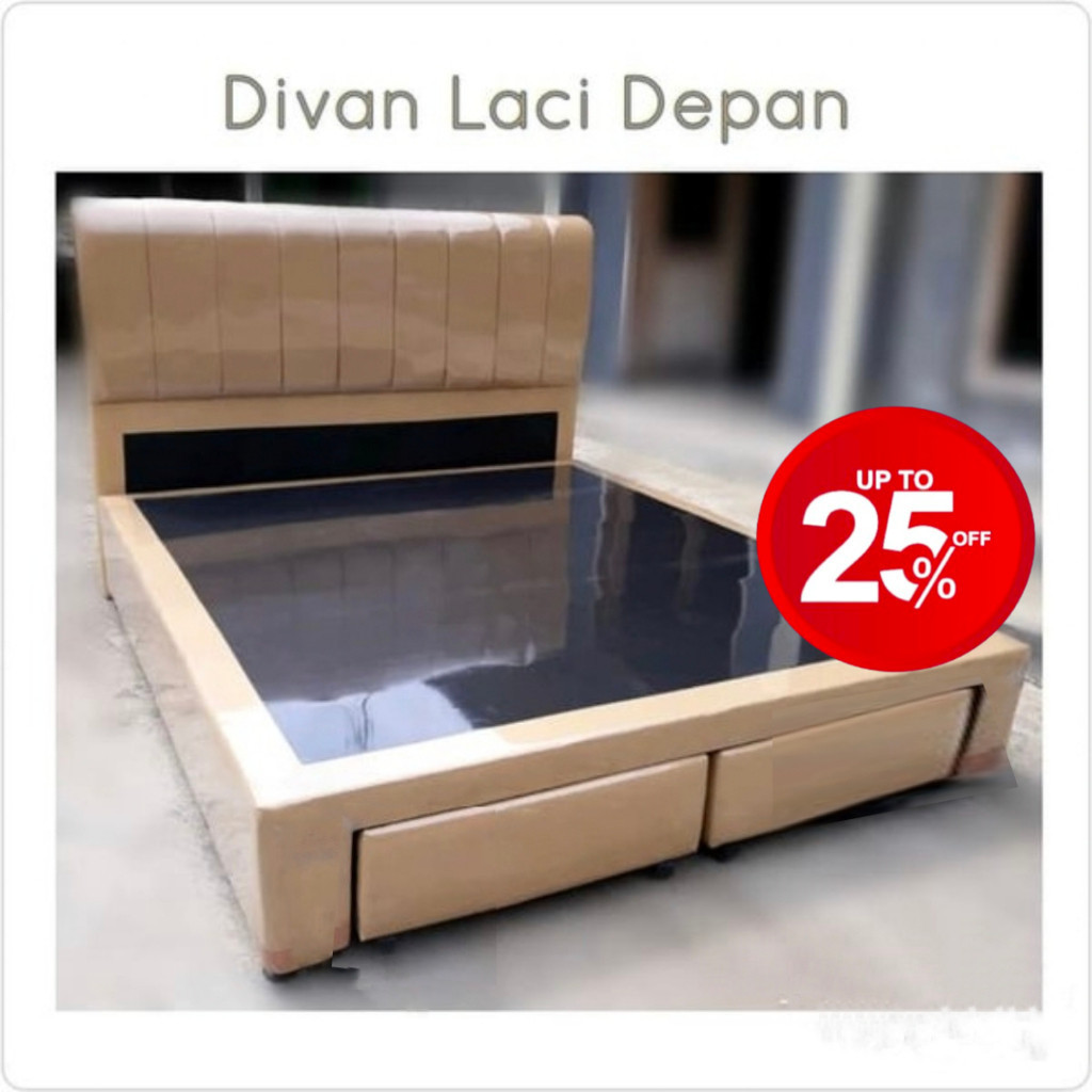 Divan / Difan Laci + Sandaran salur Bahan Oscar