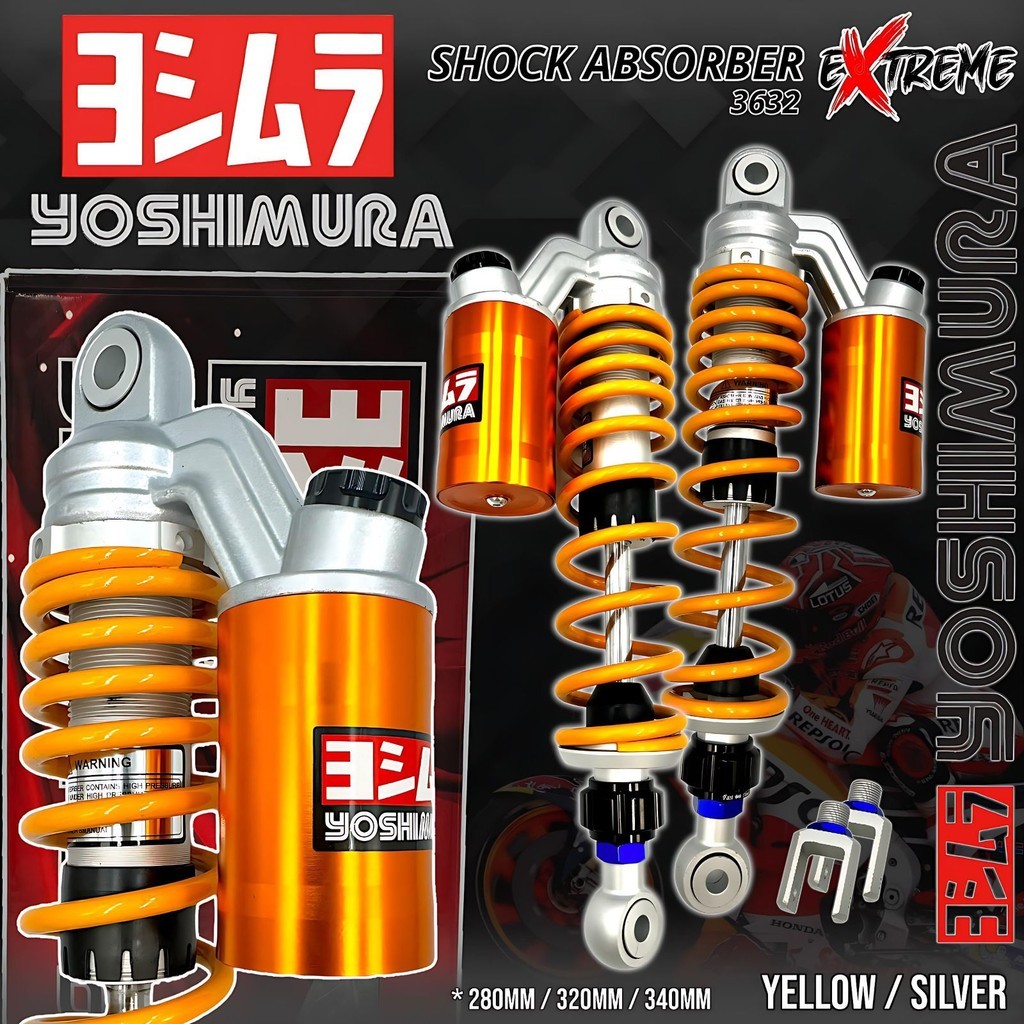Shock Tabung Shock YOSHIMURA Model EXTREME DUAL SHOCK 280 / 320 / 340