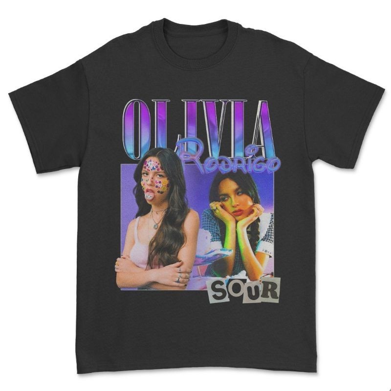 [Biasa] T-Shirt Olivia Rodrigo Sour | Merchandise | Kaos Olivia Rodrigo Shirt | UNISEX Fit | Quality