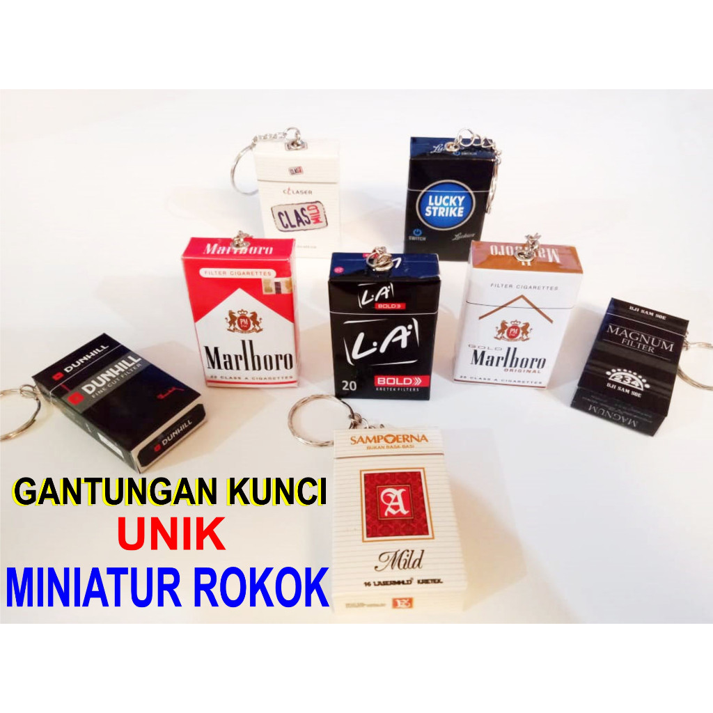 Gantungan Kunci / GANCI UNIK Miniatur Rokok