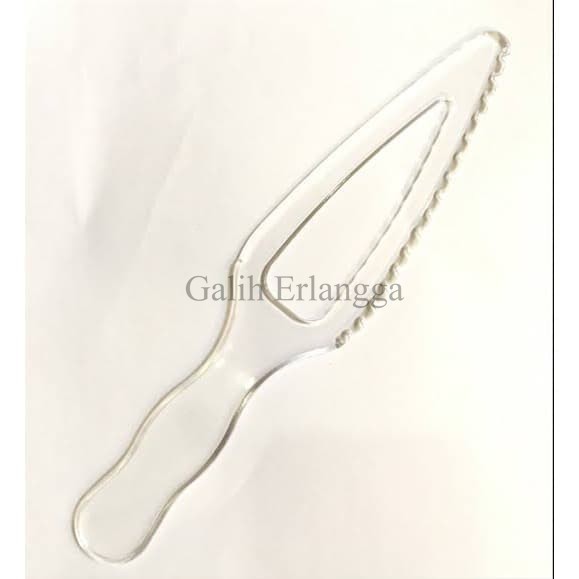 lv Cake Knife Pisau Kue Plastik Bening