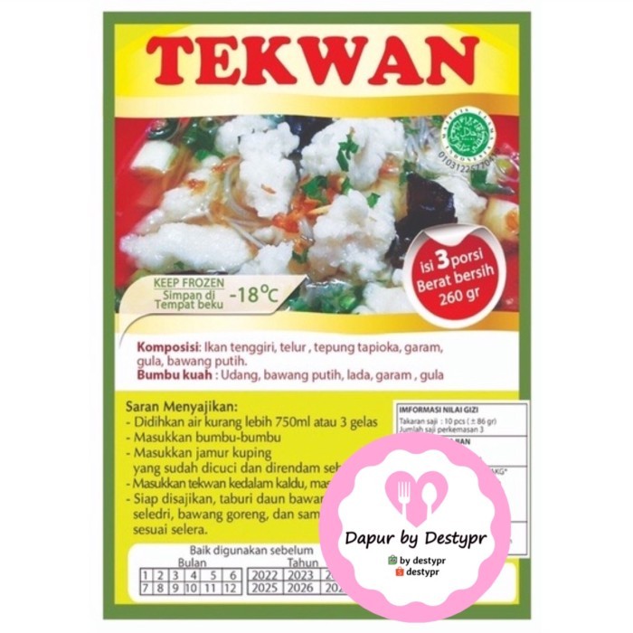 

Tekwan instant frozen by SAUJA