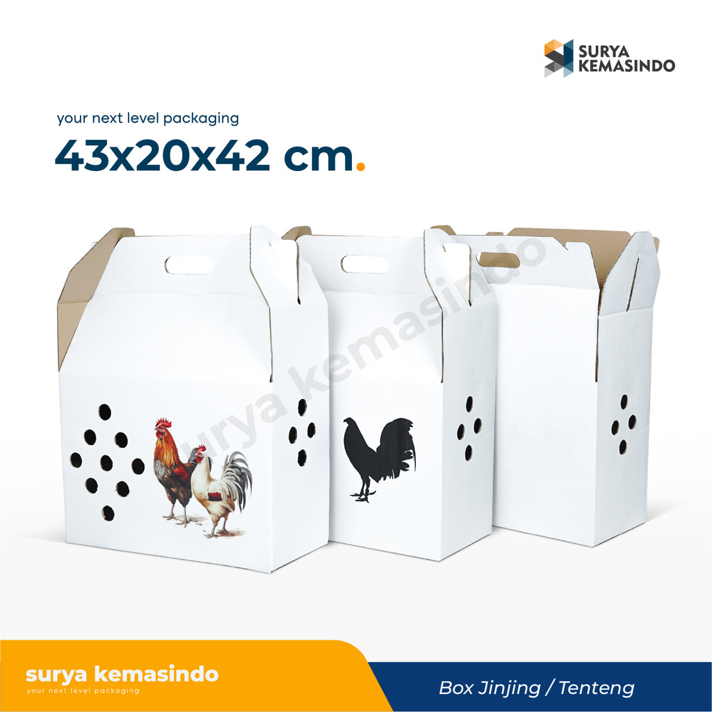 

Box Ayam 43x20x42 (orip) Kardus/box/packing/kemasan/boxayam/kardusayam