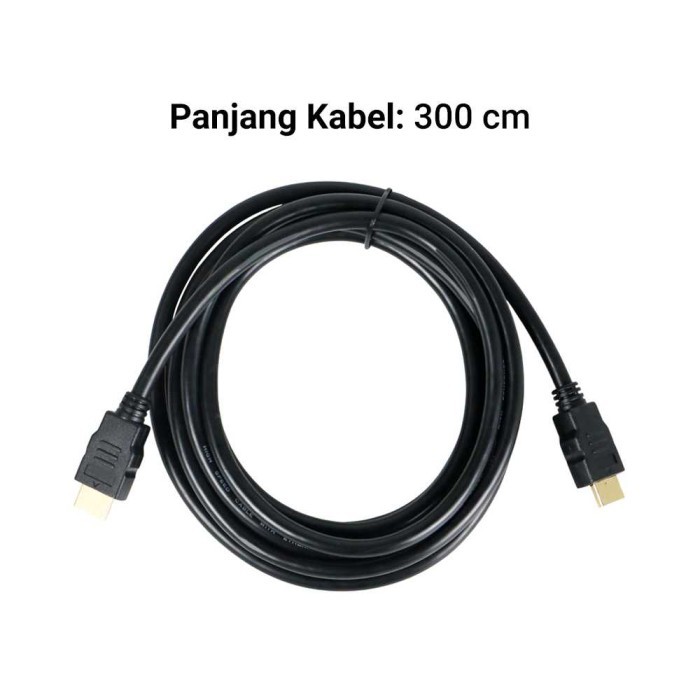 

High Speed Kabel Hp HDMI to HDMI Cable OD7.3mm Gold Plated 4K - 5meter - 3 Meter