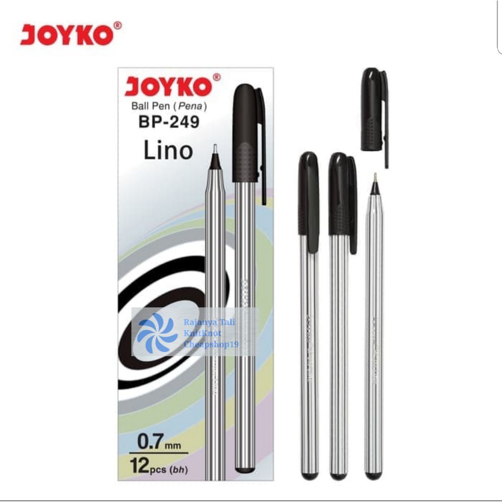 

Ballpoint Lino JOYKO BP-249 Pulpen / Pena 0,7 Hitam / Biru 12pcs